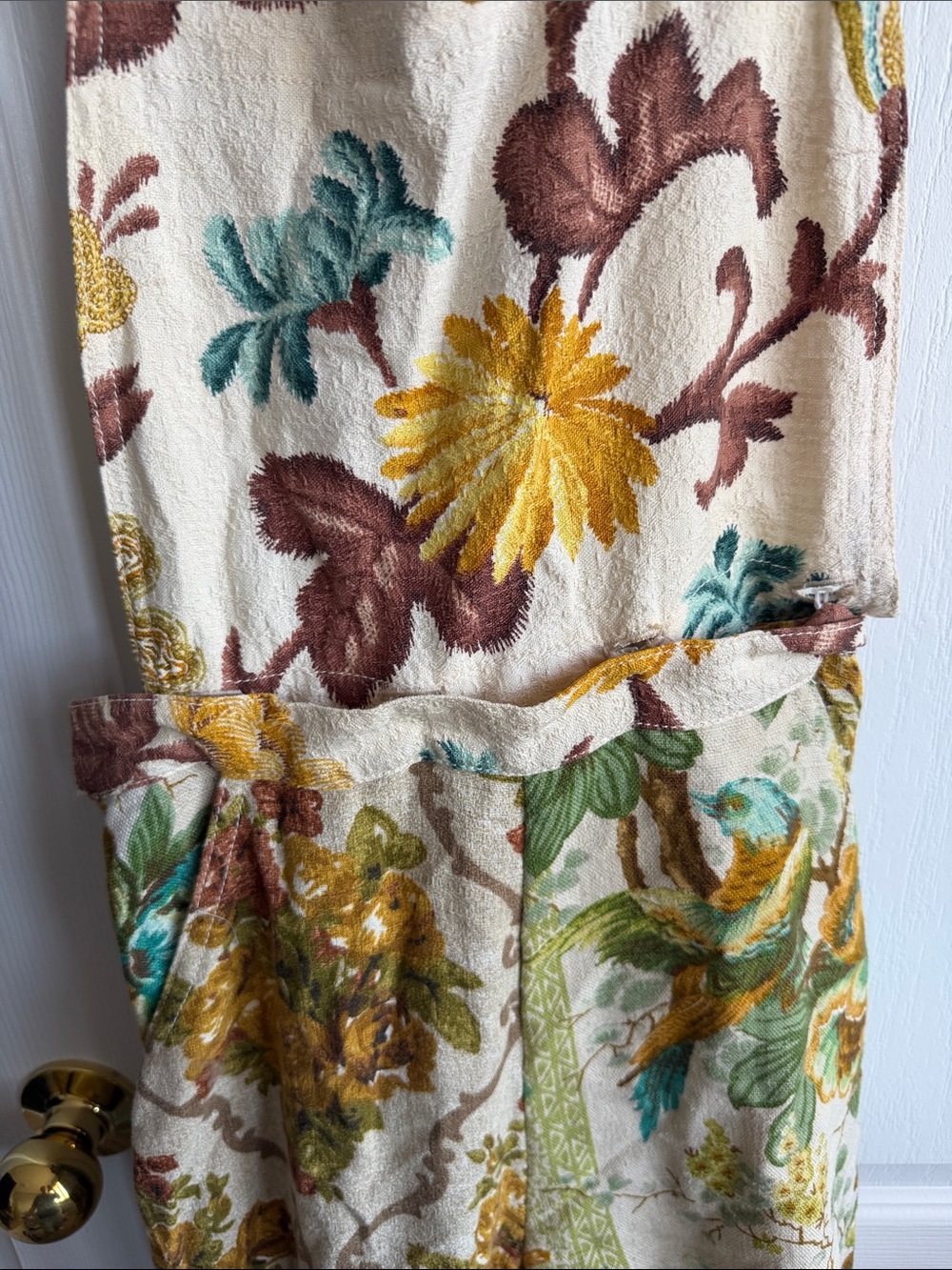 Floral Cream Wide-Leg Jumpsuit - Picture 3 of 4